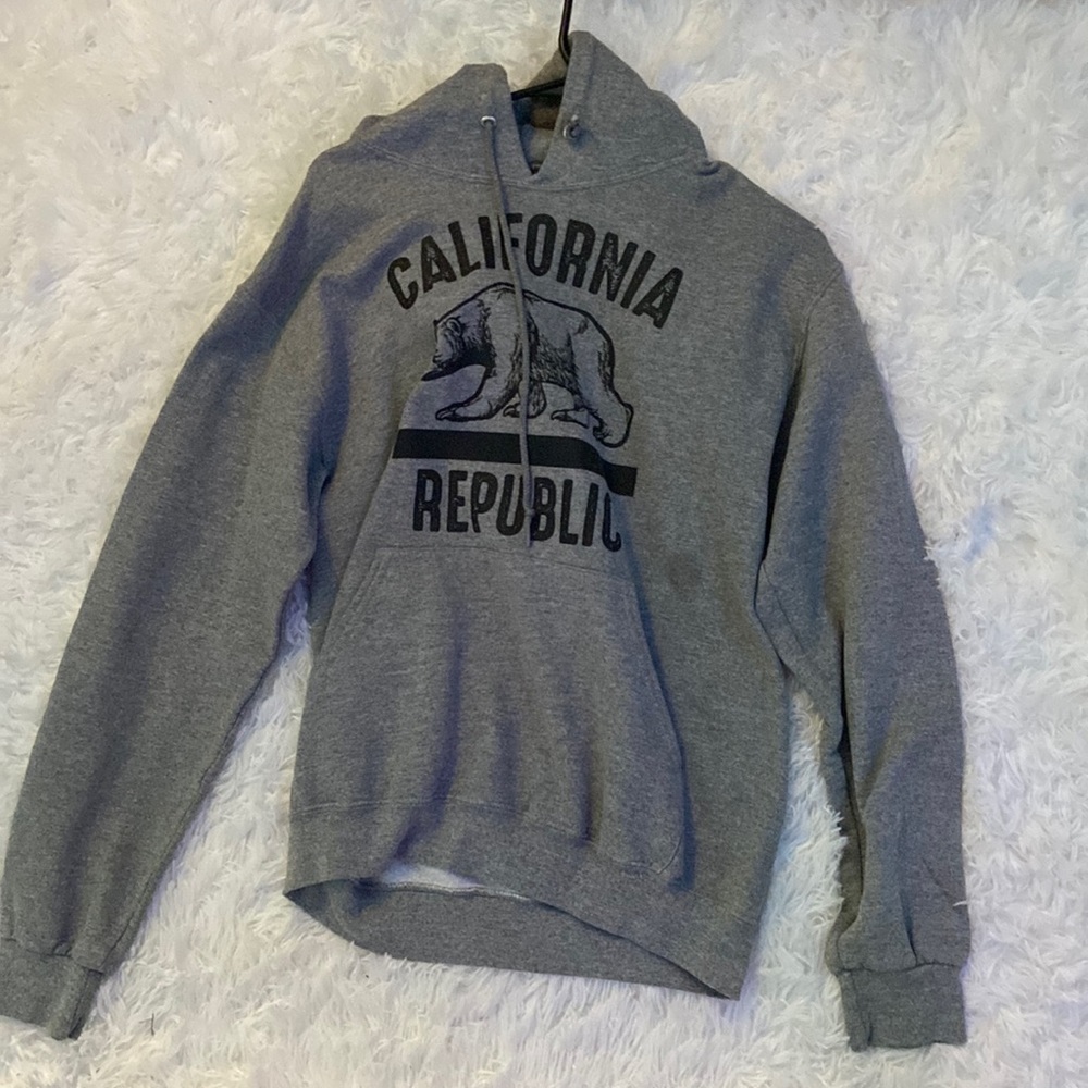Gray california republic hoodie